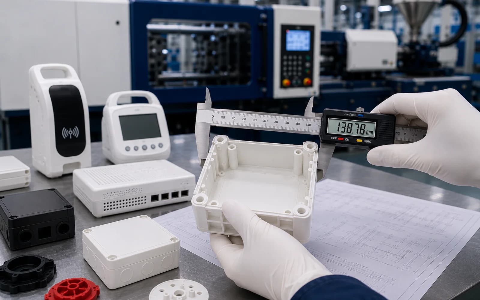 Plastic injection molding quality inspection for OEM components