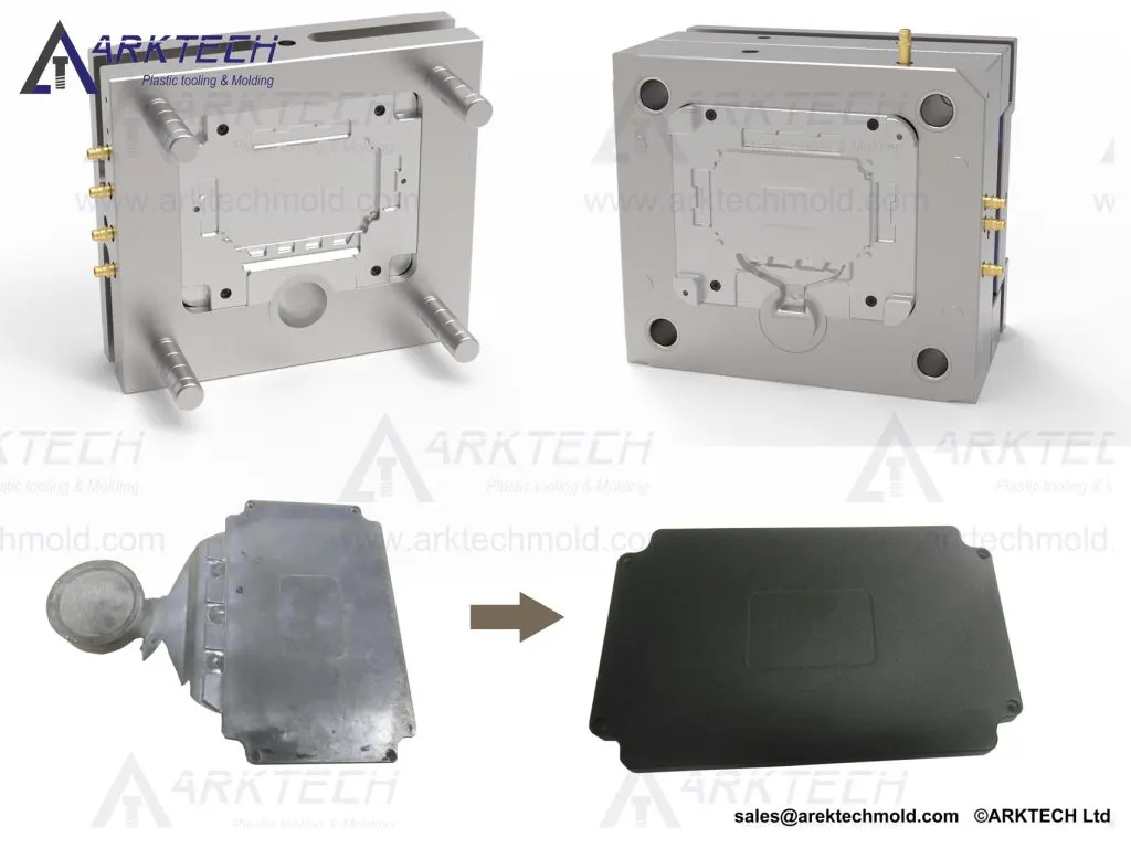 Die casting mold and finished control housing