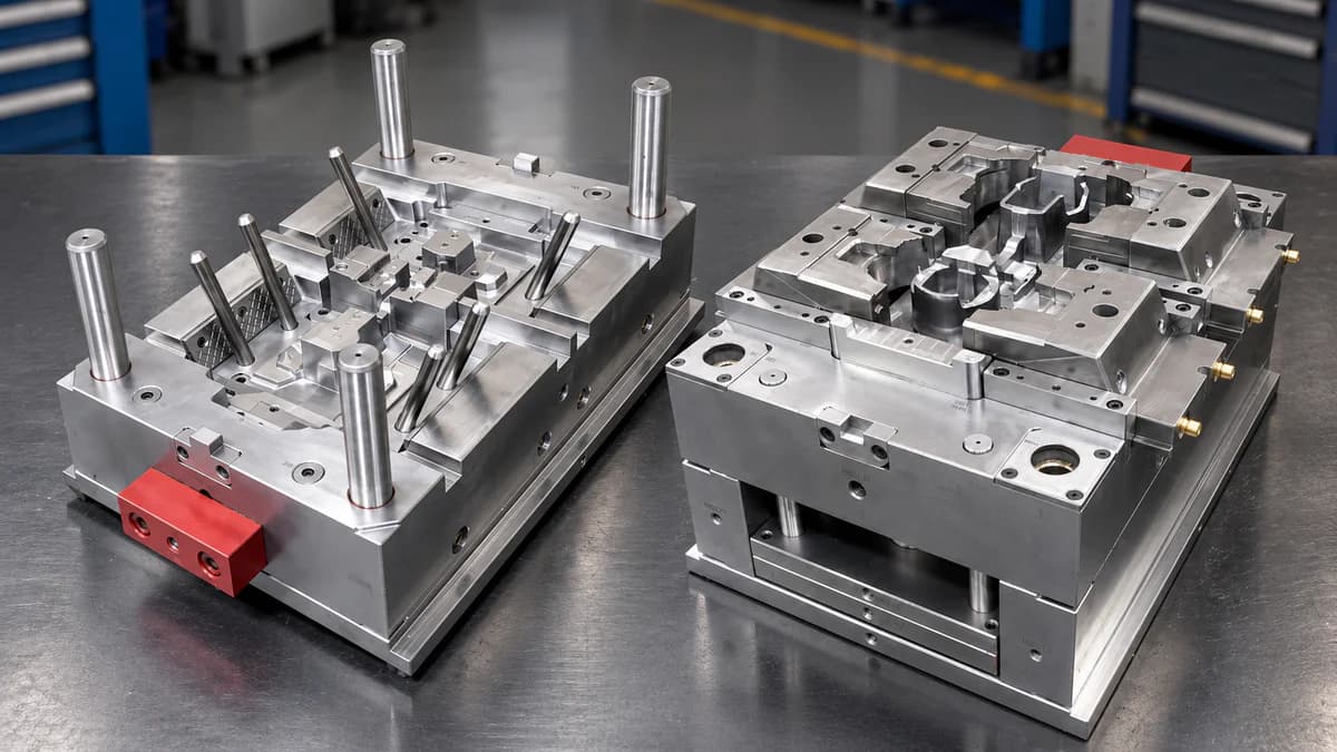 Injection mold for overmolding applications