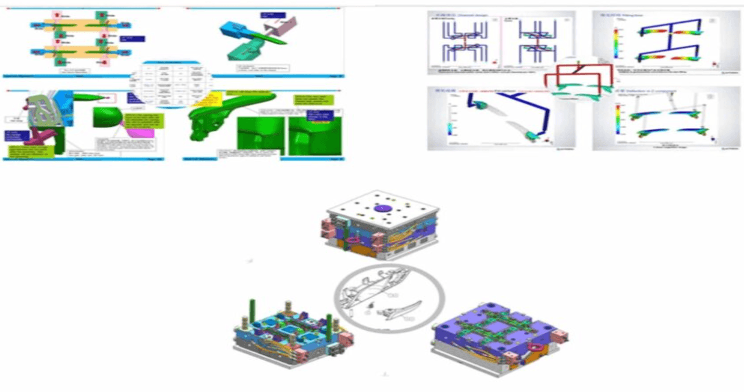 Injection mold engineering concept with core cavity and tooling review